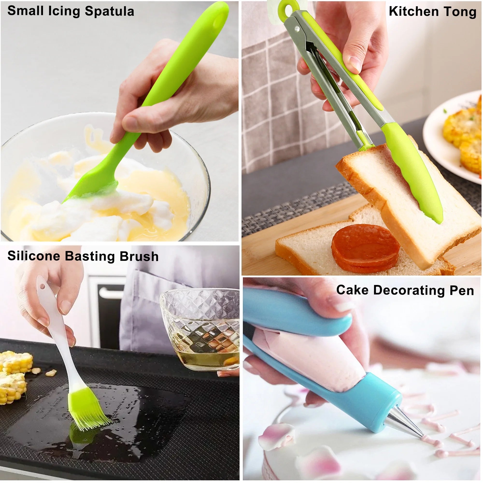 529 Pcs Cake Decorating Kit, Baking Supplies Set & Rotating Turntable, Pans, Piping Bag and Tips